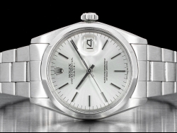Rolex Date 34 Argento Oyster Silver Lining Dial 1500